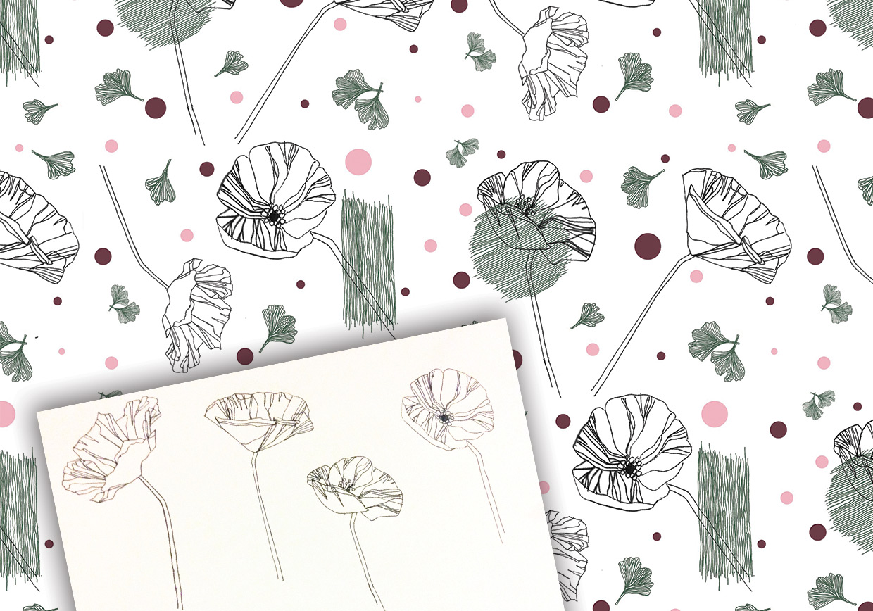 Flower Pattern and drawing - Playful Florals’