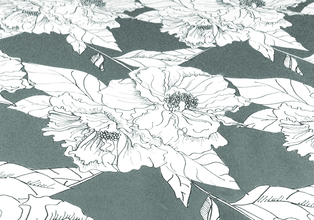 Hand painted floral
